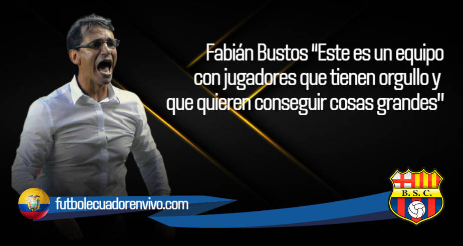 Fabián Bustos destacó a su plantel de BSC tras la gran remontada ante Manta FC