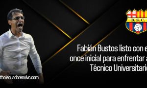 Fabián Bustos tendría listo el once inicial en Barcelona SC