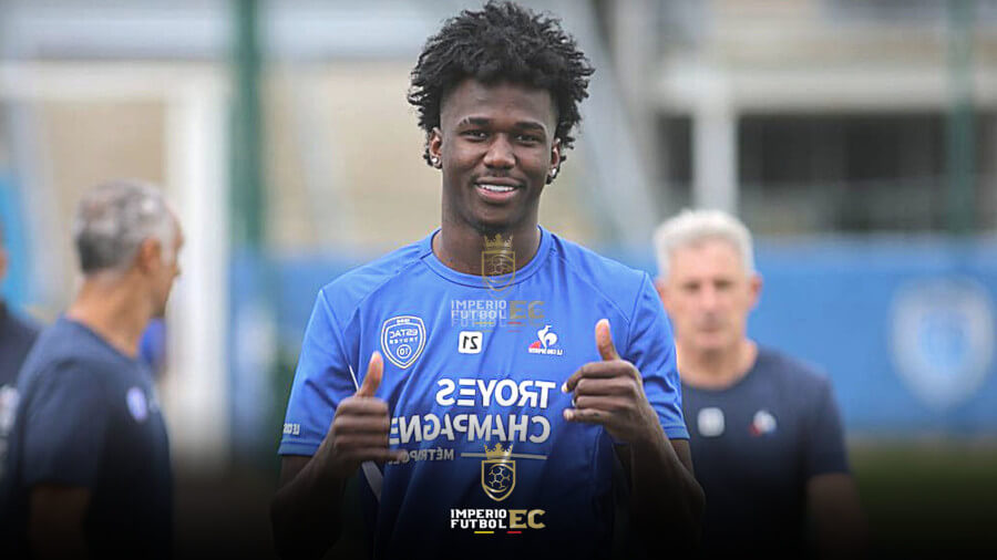 El ecuatoriano Jackson Porozo anotó un gran gol con el elenco de Troyes en  Francia