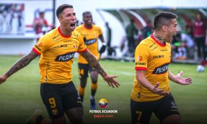 Así fue el primer golazo de Christian Ortiz en el partido de Barcelona SC ante Mushuc Runa.